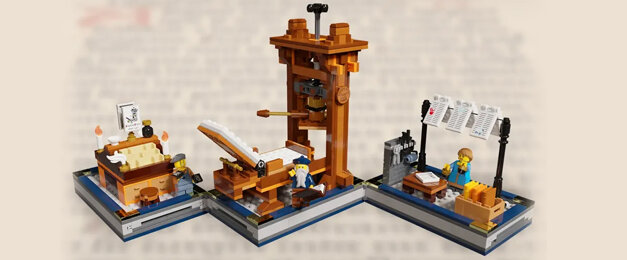 Tributo a Gutenberg, sotto forma di Lego