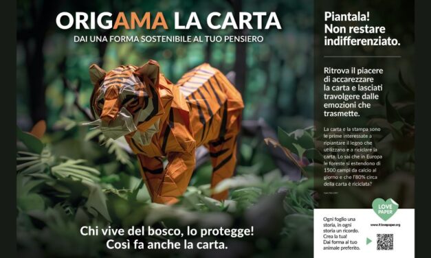 ORIGAMA LA CARTA, la campagna di comunicazione sulla sostenibilità della carta